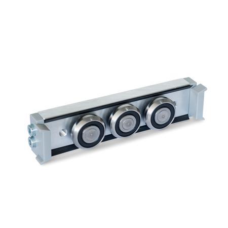 Otto Ganter Cam Roller Carriage for Cam Roller Linear Guide Rail, GN 2424